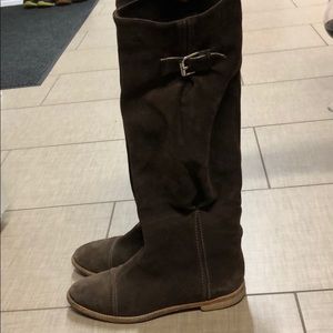 UNITED COLORS OF BENETTON brown suede boots 38